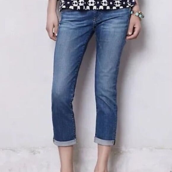 AG Adriano Goldschmied “The Stevie Roll-up” Jeans - Picture 1 of 8